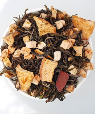 TÉ VERDE PASTEL DE MANZANA