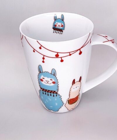 Taza porcelana Llamas