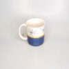 TAZA FLOR DIENTE DE LEÓN AZUL Y BLANCO