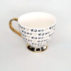 TAZA X O X O FILO DORADO