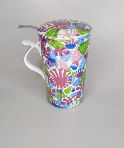 TAZA ALTA FILTRO HOJAS COLORIDAS