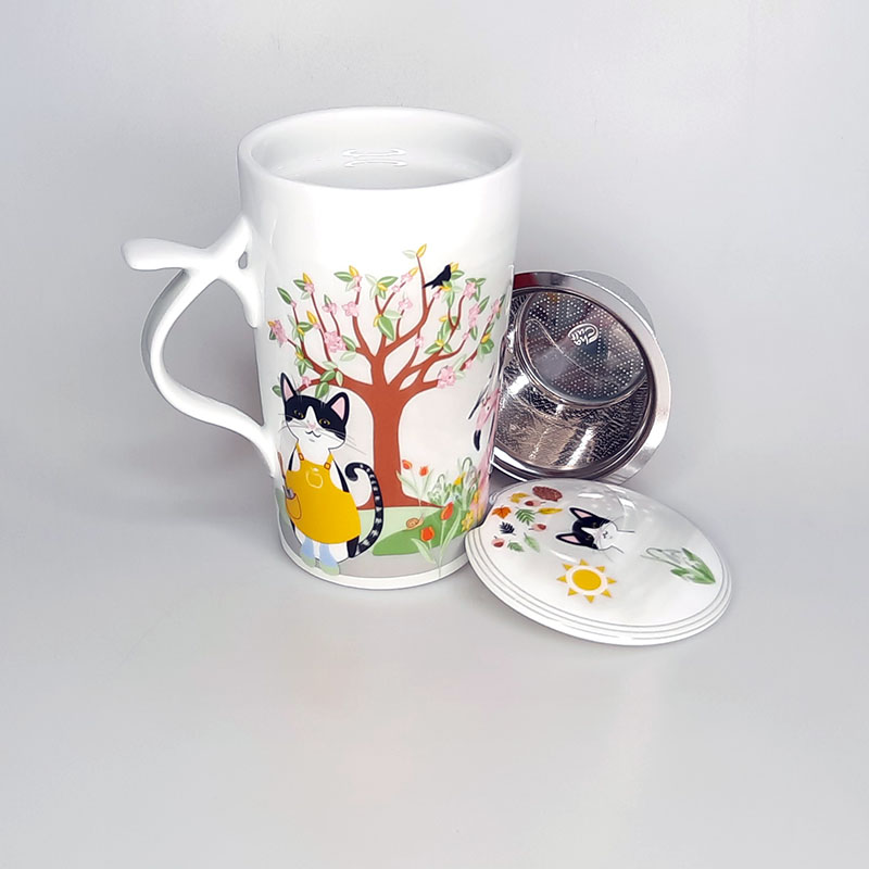 TAZA ALTA GATO CUATRO ESTACIONES 03 TAZA ALTA GATO CUATRO ESTACIONES 03