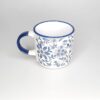 Taza Flores Relieve Fondo Blanco