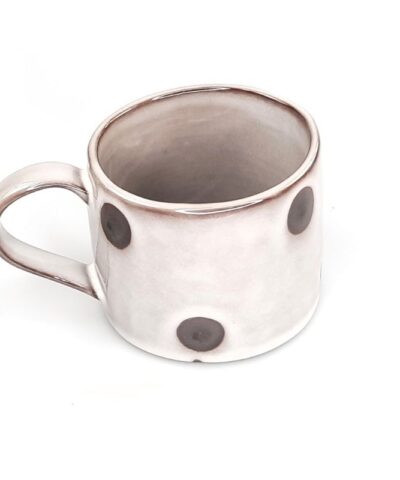 Taza Cerámica Cocida Lunares