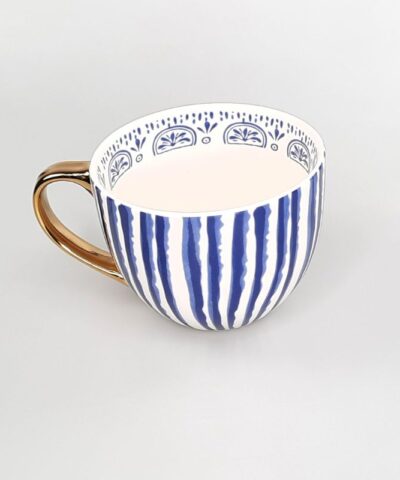 Taza Corina Rayas Azules