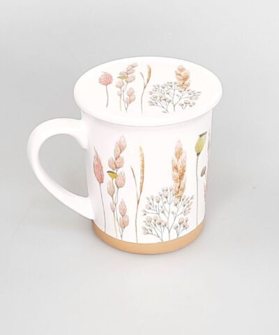 Taza Tapadera y Filtro Flores Secas
