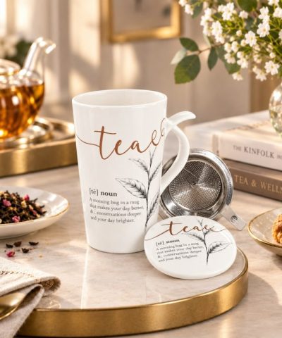 Taza "Tea" Alta con filtro