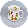 TAZA PORCELANA VICTORIANA FRESAS