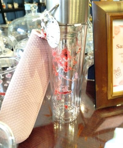 Tetera infusora doble cristal cerezo