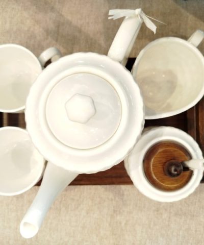 Alternative view of Juego de Té Porcelana y Bambú