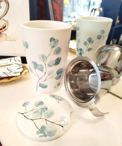 Taza con Filtro Rama Eucalipto