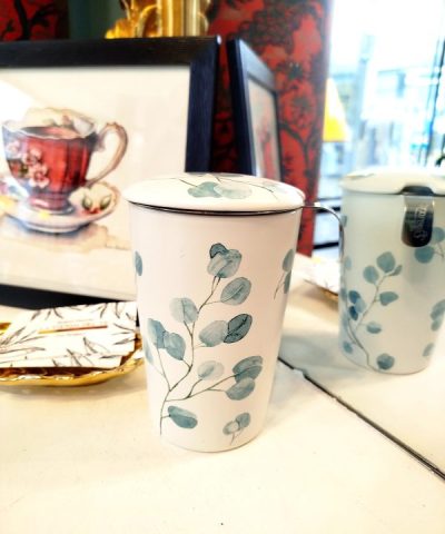 Alternative view of Taza con Filtro Rama Eucalipto