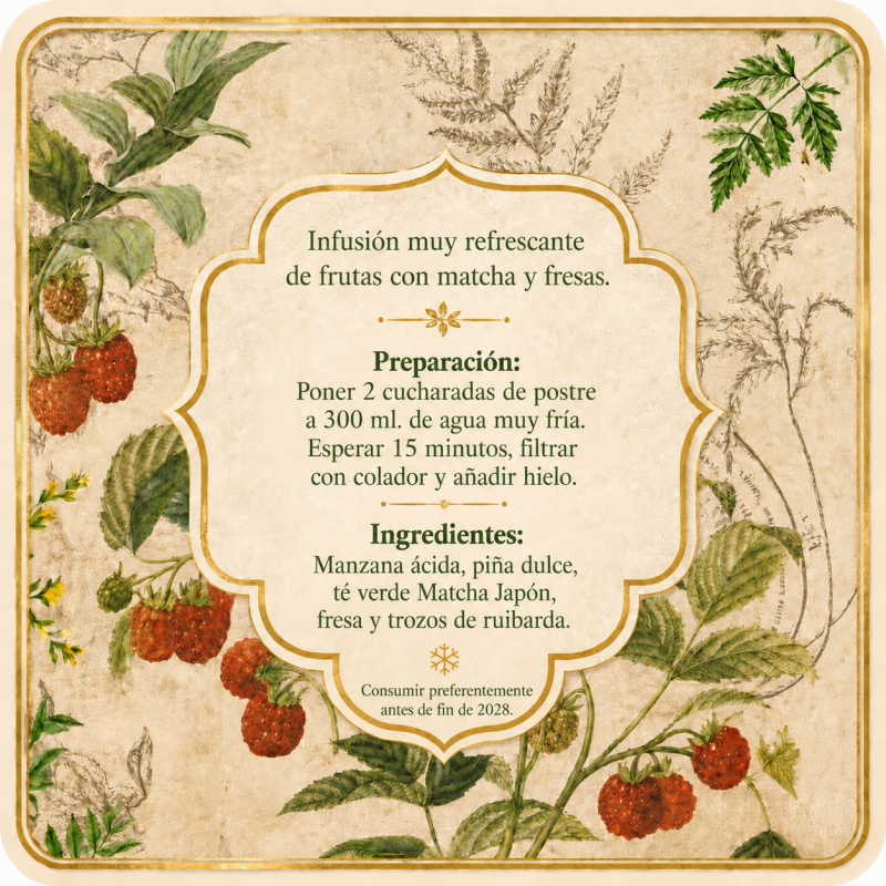 Tisana Matcha Fresa Helada - Imagen 3
