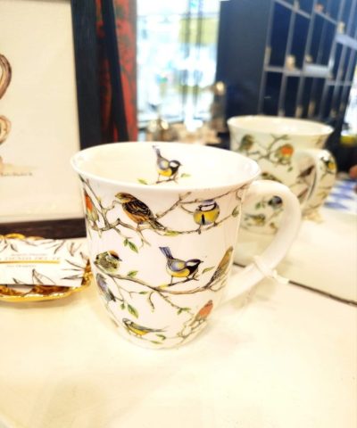 Taza Porcelana Jardín de Aves